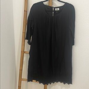 Black Eyelet Women's dress